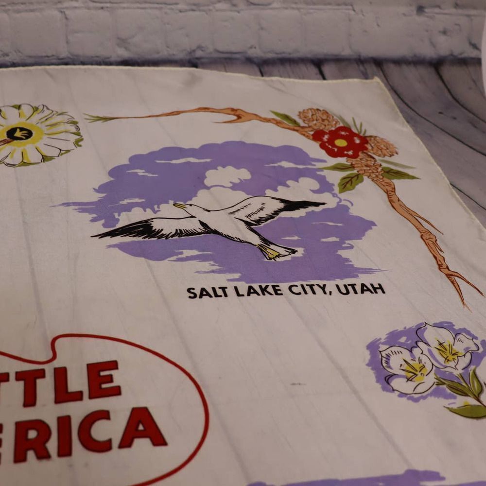 SUPER VINTAGE Little America Scarf! - Picture 4 of 7
